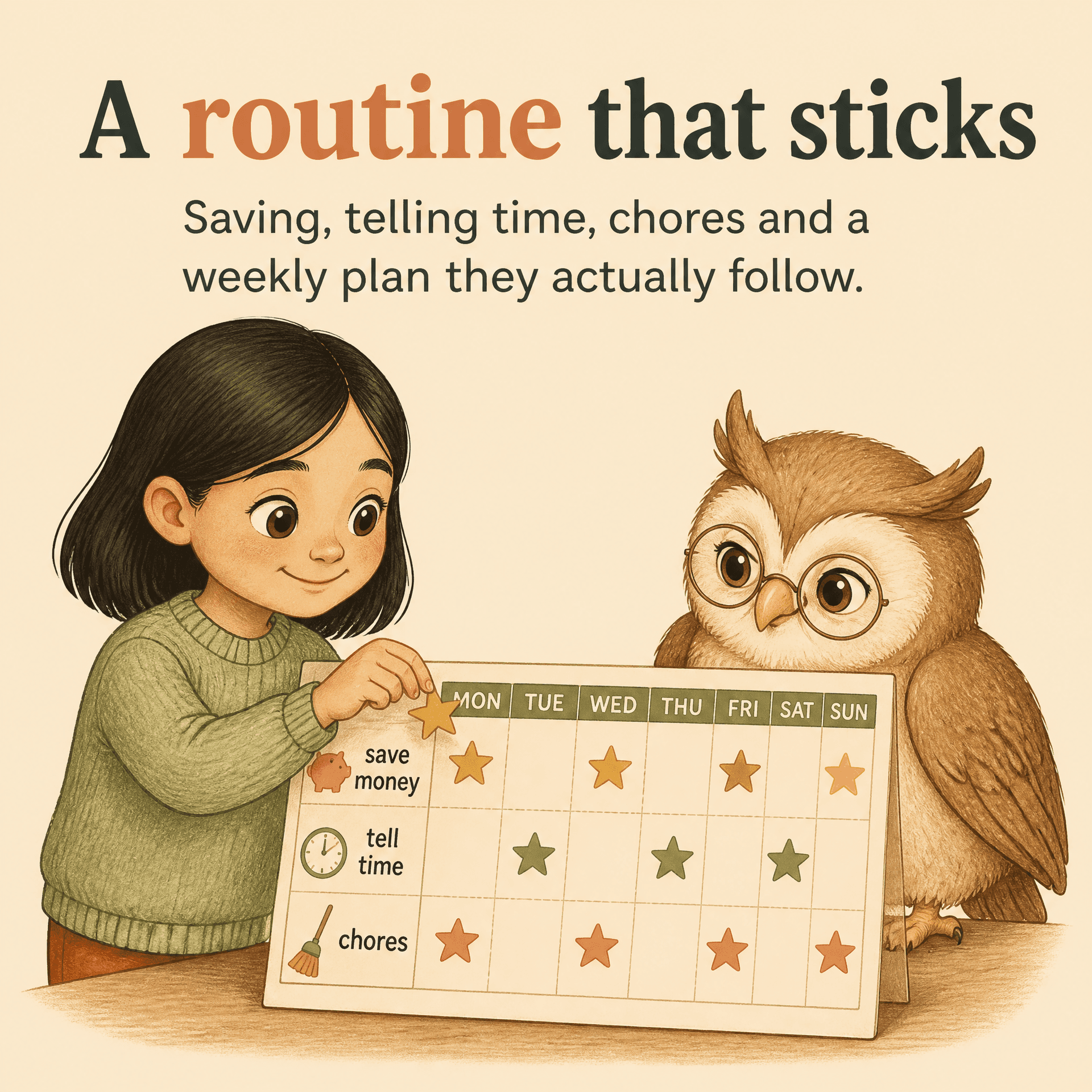 A routine that sticks