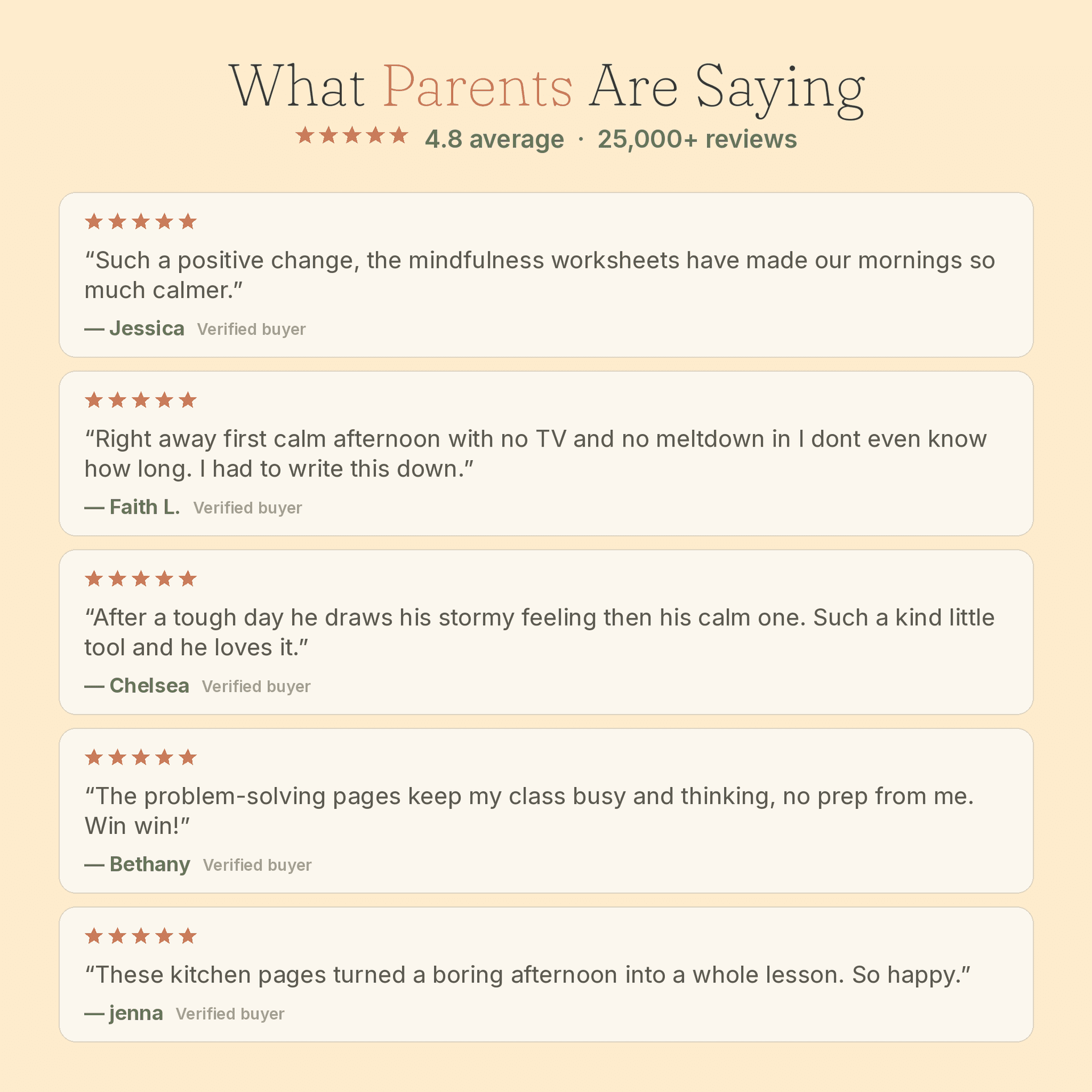 What parents are saying